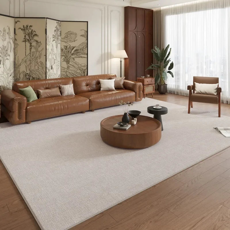 Living Room Carpet Bedroom Decor Anti-slip Large Rug Wear-resistant Floor Mat Home Decoration Brown Carpets Alfombra שטיח לסלון