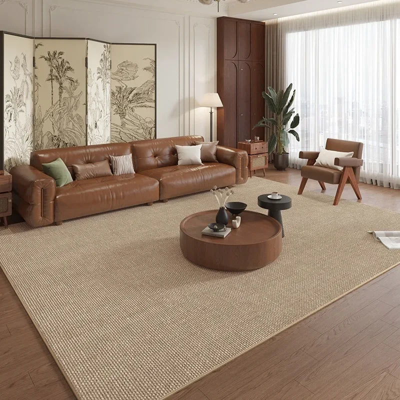 Living Room Carpet Bedroom Decor Anti-slip Large Rug Wear-resistant Floor Mat Home Decoration Brown Carpets Alfombra שטיח לסלון