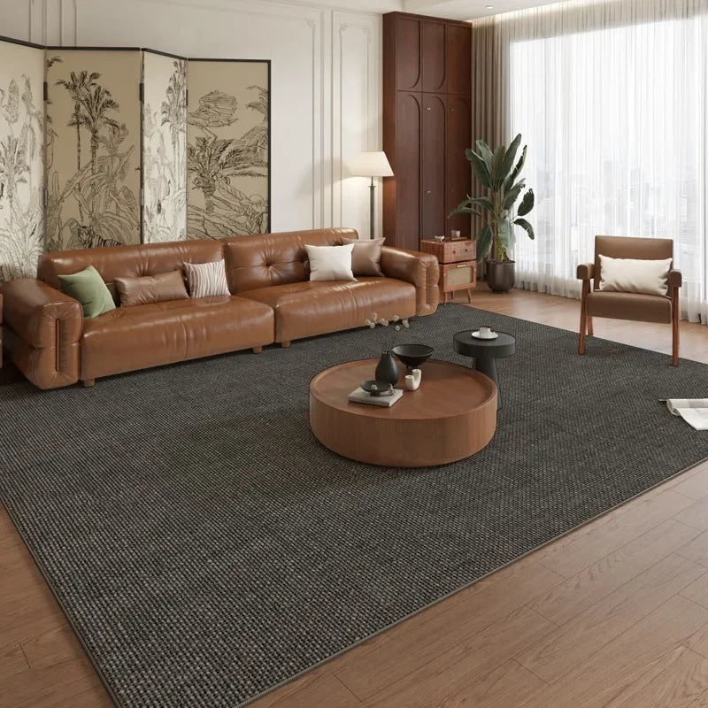 Living Room Carpet Bedroom Decor Anti-slip Large Rug Wear-resistant Floor Mat Home Decoration Brown Carpets Alfombra שטיח לסלון