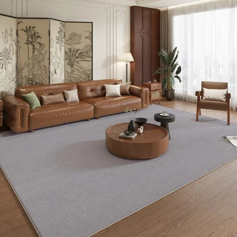Living Room Carpet Bedroom Decor Anti-slip Large Rug Wear-resistant Floor Mat Home Decoration Brown Carpets Alfombra שטיח לסלון