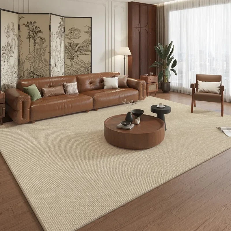 Living Room Carpet Bedroom Decor Anti-slip Large Rug Wear-resistant Floor Mat Home Decoration Brown Carpets Alfombra שטיח לסלון